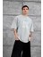 Gri Raw Yazılı Yıkamalı Oversize Tshirt 4