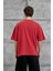 Kırmızı 1111 Yazılı Yıkamalı Oversize Tshirt 3