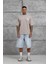 Kahverengi First Your Mind Yazılı Oversize Tshirt 1