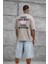 Kahverengi First Your Mind Yazılı Oversize Tshirt 2