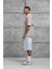 Kahverengi First Your Mind Yazılı Oversize Tshirt 5