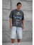 Füme Areswing Yazılı Oversize Tshirt 4