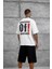 Beyaz Of Sanise Yazılı Oversize Tshirt 1