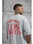 Gri Los Angeles Yıkamalı Oversize Tshirt 3