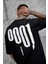 Siyah 0001 Yazılı Oversize Tshirt 3