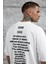 Beyaz BR41N POW3R Yazılı Oversize Tshirt 3