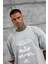 Gri Lesschen Baskılı Yıkamalı Oversize Tshirt 2