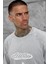 Gri Lesschen Baskılı Yıkamalı Oversize Tshirt 4