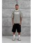 Krem Tained Baskılı Oversize Tshirt 1