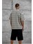 Krem Tained Baskılı Oversize Tshirt 3