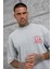 Gri Los Angeles Yıkamalı Oversize Tshirt 4