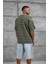 Haki Tained Baskılı Oversize Tshirt 2