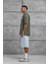 Haki Tained Baskılı Oversize Tshirt 4