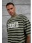 Haki Tained Baskılı Oversize Tshirt 5