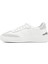 Kadın Beyaz Lastik Bağcıklı Hakiki Deri Sneaker 3