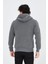 Tam Fermuarlı Kapşonlu Sweatshirt - Füme 2