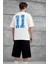 Beyaz Remedy Crew Yazılı Oversize Tshirt 1