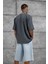 Füme Lesschen Baskılı Yıkamalı Oversize Tshirt 3