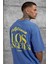 Mavi Los Angeles Yıkamalı Oversize Tshirt 3