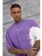 Mor Desinged Brand Yazılı Oversize Tshirt 5