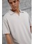Bej Mrk Oversize Basic Polo Yaka Tshirt 2