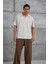 Bej Mrk Oversize Basic Polo Yaka Tshirt 4