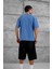 Mavi City Of Youth Baskılı Oversize Tshirt 3