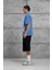 Mavi City Of Youth Baskılı Oversize Tshirt 5