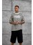Krem Tained Baskılı Oversize Tshirt 4