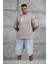 Kahverengi Admired Baskılı Oversize Tshirt 2