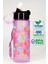 Çocuk Su Matarası Tritan Pipetli Su Şişesi Unicorn Okul Suluğu Pipetli Bpa'sız 550 ml Mor T0101 3