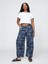 Kadın Mavi Mid Rise Ultrasoft Kolay Horseshoe Jean Pantolon 5