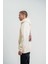 Üç Iplik Kapşonlu Dijital Patchli Sweatshirt - Krem 3