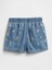 Kız Bebek Mavi Denim Şort 3