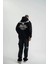 Uzun Kol Bisiklet Yaka Yıkamalı Sweatshirt - Siyah 4