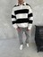 Üç Iplik Parçalı Yakalı Sweatshirt - Yeşil 5