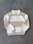 Üç Iplik Parçalı Yakalı Sweatshirt - Bej 1