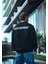 Kışlık Bisiklet Yaka Oversize Baskılı Sweatshirt - Siyah 2