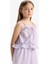 Kız Çocuk Desenli Askılı Bluz D7632A825SM 3