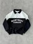 Yarım Fermuarlı Parçalı Yakalı Sweatshirt - Siyah 1