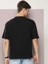 Erkek Baskılı Oversize T-Shirt - Siyah 3
