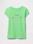 Kız Çocuk Yeşil Grafik T-Shirt 1