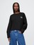 Kadın Siyah Vintagesoft Oversized Gap Logo Sweatshirt 1