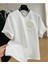 Gül Detaylı Yeni Sezon Basıc T-Shirt 1