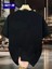 Gözlüklü Ayı Baskılı Oversize Bisiklet Yaka Erkek T-Shirt - Siyah 2