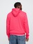 Erkek Pembe Gap Logo Fermuarlı Havlu Kumaş Sweatshirt 4