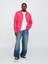 Erkek Pembe Gap Logo Fermuarlı Havlu Kumaş Sweatshirt 5
