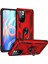 Xiaomi Redmi Note 11t Kılıf Sofya Yüzüklü Silikon Kapak - Kırmızı Mrayd 1