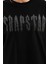 Taş Desenli Oversize T-Shirt - Siyah 2