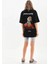 Baskılı Oversize T-Shirt - Siyah 1